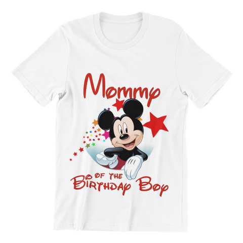 Mickey Mommy of The Birthday Boy T-shirt